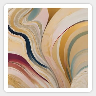 Abstract retro waves Sticker